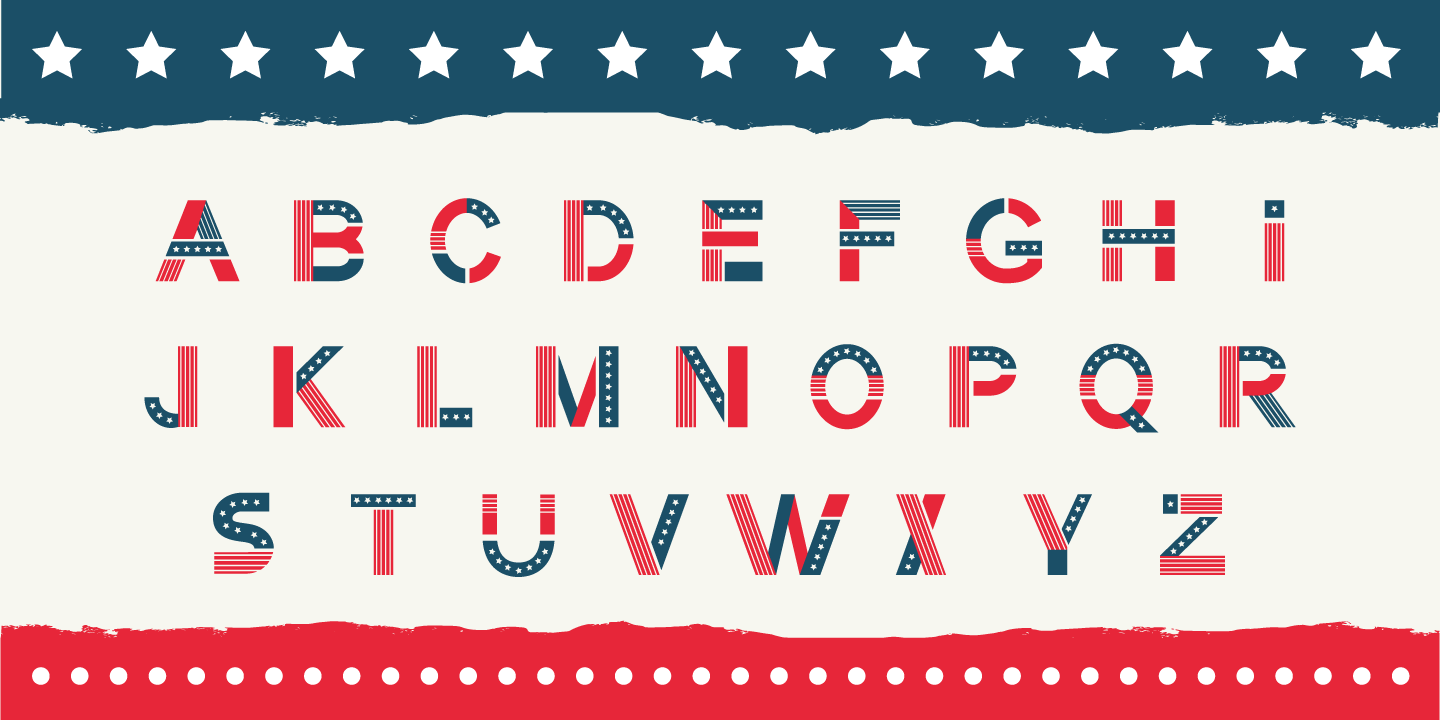 Example font America #4